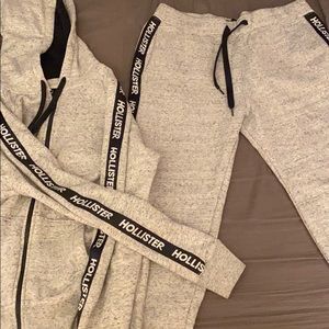 Hollister hoodie and jogger pants size lrg
